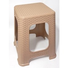 Practika 30 cm Small Coffee Stool Set Of 4 Non-Stain Woven Seat Durable Plastic Indoor