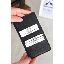 Norvi Leather Hakiki Deri Ince Kartlık