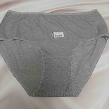 Shine Elagance Büyük Beden Küçük Puantiyeli %100 Pamuk Tutku Kadın Bato Külot Yüksek Bel