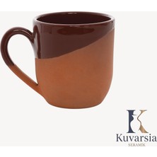 Kuvarsia Geleneksel Seri Seramik Kupa - Kahverengi