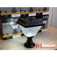 Kassel Aydınlatma CT-7315 30W Solar Bahçe Lambası Set Üstü Dış Mekan Aydınlatma Armatürü 6400K Beyaz Işık
