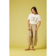 Nisan Triko Keten Karışımlı Hacimli Pantolon