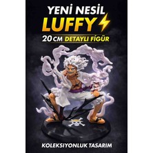 Anime One Piece Luffy Gear 5 Figürü 20 cm Detaylı Koleksiyonluk Dekoratif Figür