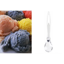 Practika 17 cm Dondurma Kaşığı Şeffaf Mika Uçlu Uzun Süreli Kullanım Için Plastik