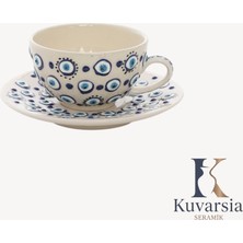 Kuvarsia Premium Koleksiyonu Seramik Kupa - Beyaz