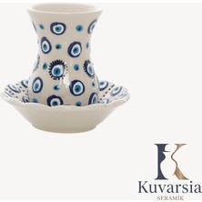 Kuvarsia Nazar Koleksiyonu Çay Bardağı - Beyaz
