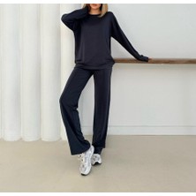 Suya U&S Wear Modal Kumaş Pantolon ve Sweatshirt Takım