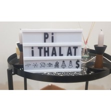 Practika A4 Light Box Message Board With 96 Letters LED Plastic White