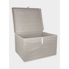 Practika 30X41X61 cm Çok Amaçlı Kapaklı Düzenleyici Kutu Organizer Kumaş Saklama Kutusu