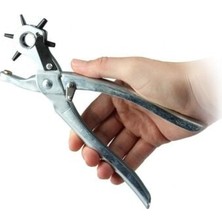 Practika 6-Head Adjustable Belt Hole Punch Tool Metal For Easy Belt Modification