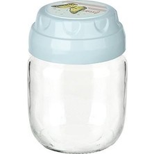 Practika 425ML Decorative Glass Jar With Airtight Lid For Storage