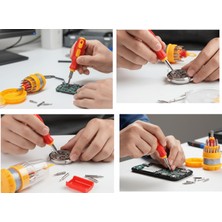 Practika 31 Parça Hassas Tornavida Seti Manyetik Uçlar ile Elektronik Onarımlar Için