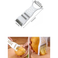 Practika 18X6 cm 5 Fonksiyonlu Sebze Meyve Soyucu Rende Patates Havuç Doğrayıcı Plastik