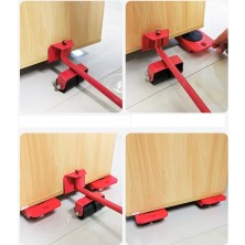 Practika 5 Parça Mobilya Kaydırma Aparatı 150 kg Kapasiteli Abs Zemin Koruma Araçları