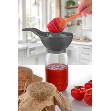 Practika 170 mm Jar Funnel Wide Mouth With Handle For Jam, Sugar, And Flour Transfer