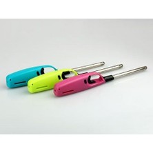 Practika 27 cm Refillable Gas Lighter Adjustable Flame Safety Lock Multi-Color Use Anywhere