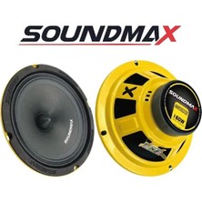 Mehter Soundmax SX-M62XS Çifti 320W-160W Rms 16CM Slim Mıknatıs Kapılara Uyar Oto Midrange Hoparlör