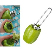 Practika 12 cm Dolma Biber & Kabak Oyacağı Paslanmaz Metal Tek Hamleyle Kullanım