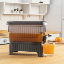 Practika 4.5l Drink Dispenser With Tap - Beverage Cooler For Home, Camping, Picnic