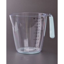 Practika 1000 ml Ölçü Hamur Kabı Silikon Sap Şeffaf Gıda Teması