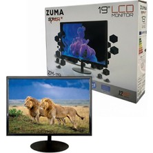 Zuma Star 19 Inc 12V Destekli Dahili Hoparlör Hd Görüntü LCD Tv Monitör