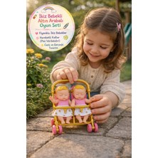 Giochi Preziosi Mini Pusetli Ikiz Bebek Arabalı Oyuncak Seti Fiyonklu Gerçekçi Koleksiyon Mini Oyuncak Seti