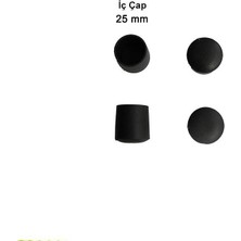 Marmara Qumasch Yuvarlak Profil Dış Tapa 25 mm 4 Adet