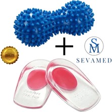 Topuk Dikeni Tabanlık Silikon Tabanlık Topuk Ayak Ağrıları Için ve Ayak Masaj Aleti Silindiri Kırmed