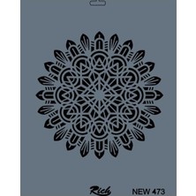 Marmara Qumasch Rich New Seri N-473 Stencil 35X25 cm