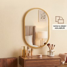 Ant Home Çerçeveli Ayna, Duvar Aynası, Masa Aynası, Minyatür 40X25 cm