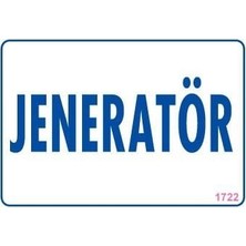 Marmara Qumasch Jeneratör Uyarı Levhası 17,5X25 KOD:1722