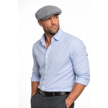 Zee Yazlık Keten London Kasket Spor Balıksırtı Kasket Şapka