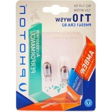 Esranın Dünyası T10 W5W 12V Amber Ampul - Parlak Aydınlatma, Enerji Tasarruflu