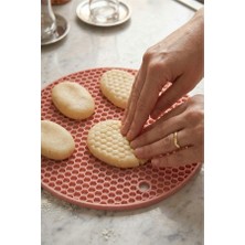 Cozley Silikon Nihale Kalburabastı Kalıbı Yanmaz Çaydanlık Tencere Altlığı Yapışmaz Kurabiye Şekillendirici