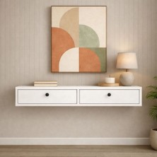 %100 Mdf Duvara Monte Dresuar 2 Bölmeli 100 Cm-Beyaz