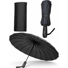 Sumo Süper Ultra Premium Lüks 16 Telli Tam Otomatik Rüzgar Korumalı Rüzgarda Kırılmayan Şemsiye