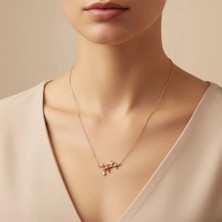 Xuping Jewelry Üç Yıldız Zirkon Taşlı Kolye