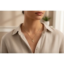 Xuping Jewelry Stil Incisi/xupıng Jewelry N Taşlı Harf Kolye