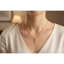 Xuping Jewelry Stil Incisi/xupıng Jewelry B Harfi Taşlı Kolye