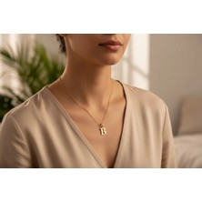 Xuping Jewelry Stil Incisi/xupıng Jewelry B Harfi Taşsız Kolye