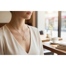 Xuping Jewelry Stil Incisi/xupıng Jewelry M Düz Harf Taşsız