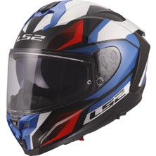 Ls2 Challenger 2 Vıper Beyaz-Mavi-Krmızı Fullface Motosiklet Kaskı