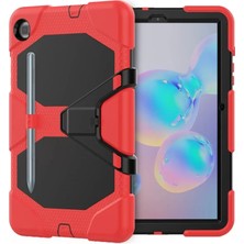 Melike Bakar Boutique Newface Samsung Galaxy P610 Tab S6 Lite 10.4 Kılıf Griffin Tablet Kapak - Kırmızı