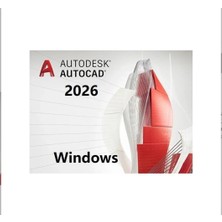 Autodesk Autocad 2026 (Windows Pc) - 1 Pc 1 Yıl Serial + Product Key (Kısıtlamasız Sürüm)