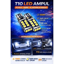 Duolight T10 W5W Canbus LED Ampul, 12V, Saf Beyaz, Park ve Iç Aydınlatma, Kristal Parlaklık, Arıza Lambası Yakmaz, 2 Adet