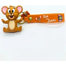 Euromoda Tom ve Jerry Karakterli Klipsli Bileklikli Anahtarlık Aksesuar