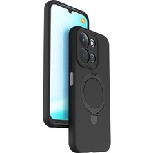 Eco Port Xiaomi Redmi 15C 4g Regal Magsafe Standlı Kapak - Siyah