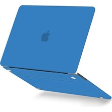 Melike Bakar Boutique Newface Macbook Pro 13 2020 Macbook Buzlu Kapak - Mavi