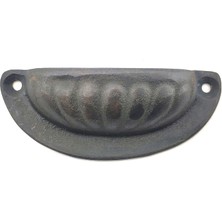 Aydogan's Antika Tarz Dekoratif Pirinç Istiridye Tas Mobilya Kulbu - 37X87 Mm, Oksit