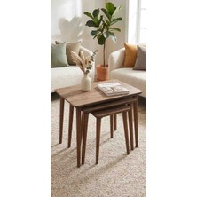 Kontel 3 Lü Mdf Ahşap Zigon - Atlantik Çam